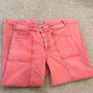 Pilcro wide leg utility flare pants Anthropologie